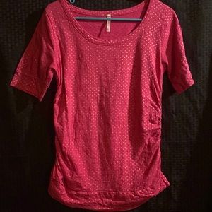 Rue 21 pink and gold polka dot